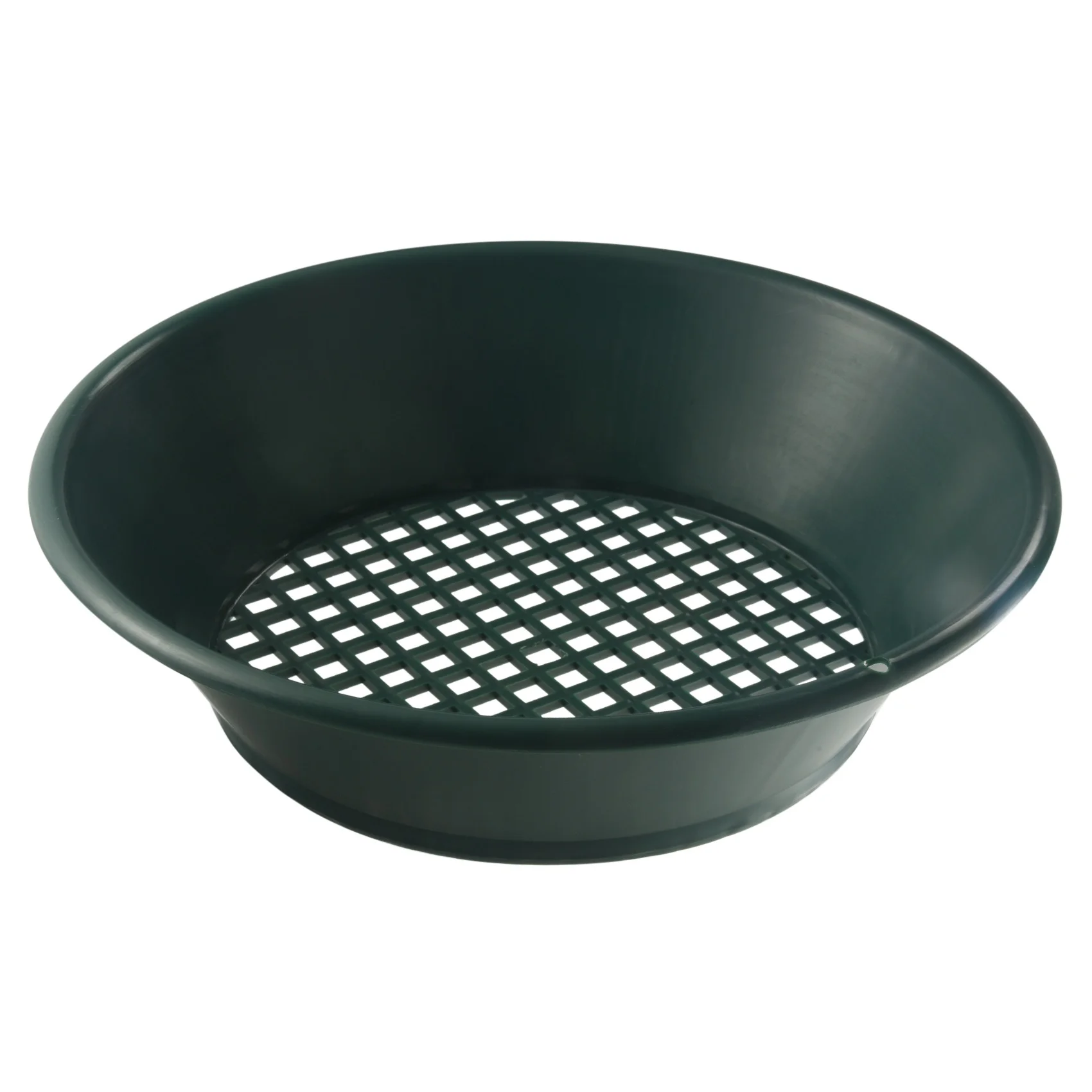 1Pc Green Gold Pan Sifting Classifier Mesh Screen Mining Sifter Metal Detecting Tool Panning Classifier 34x34x10Cm