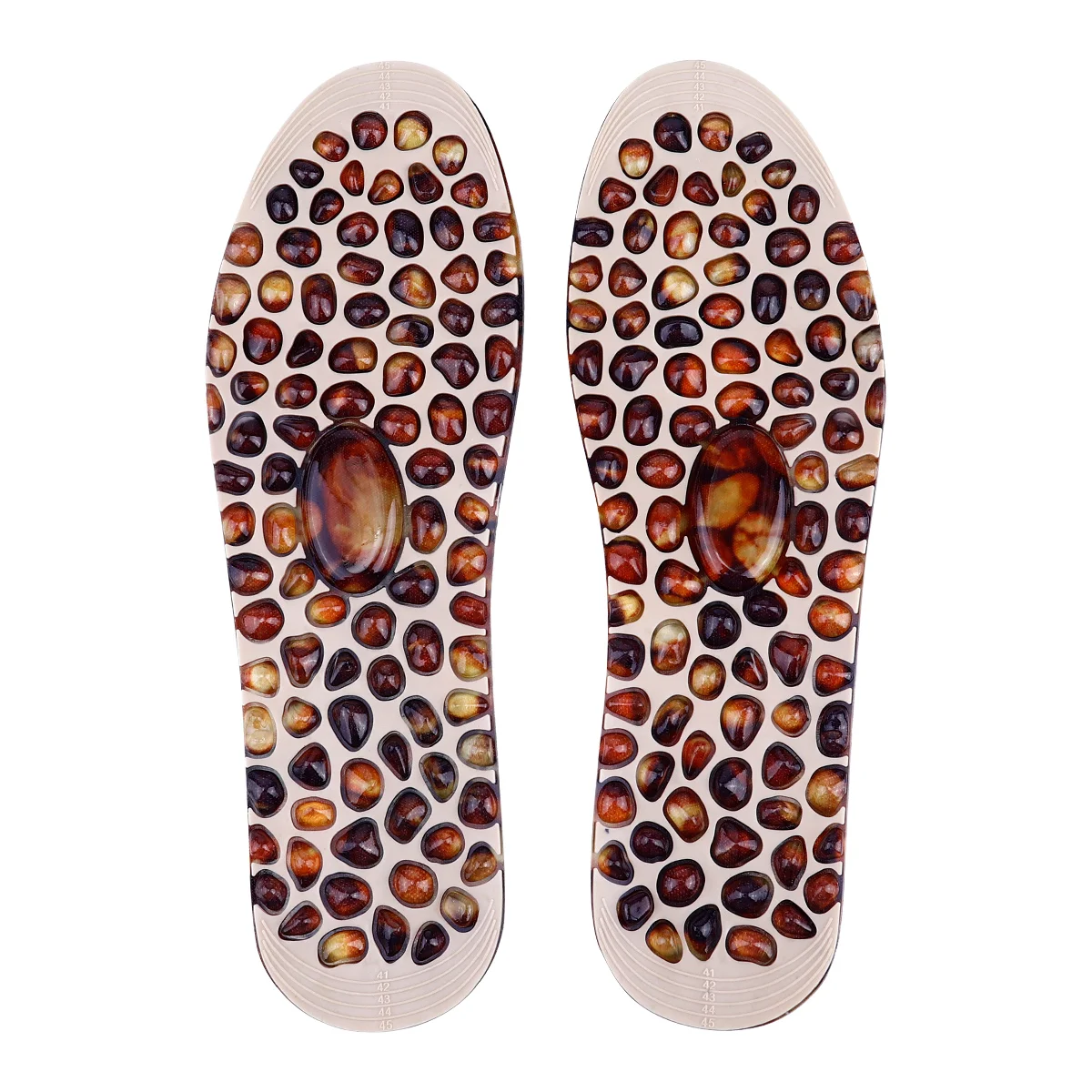 

Floor Mat Rubber Pebble Insole Foot Point Pad Men's and 's 1 Pair Elder Orthotic Insoles Shoe Pebbles Cushion