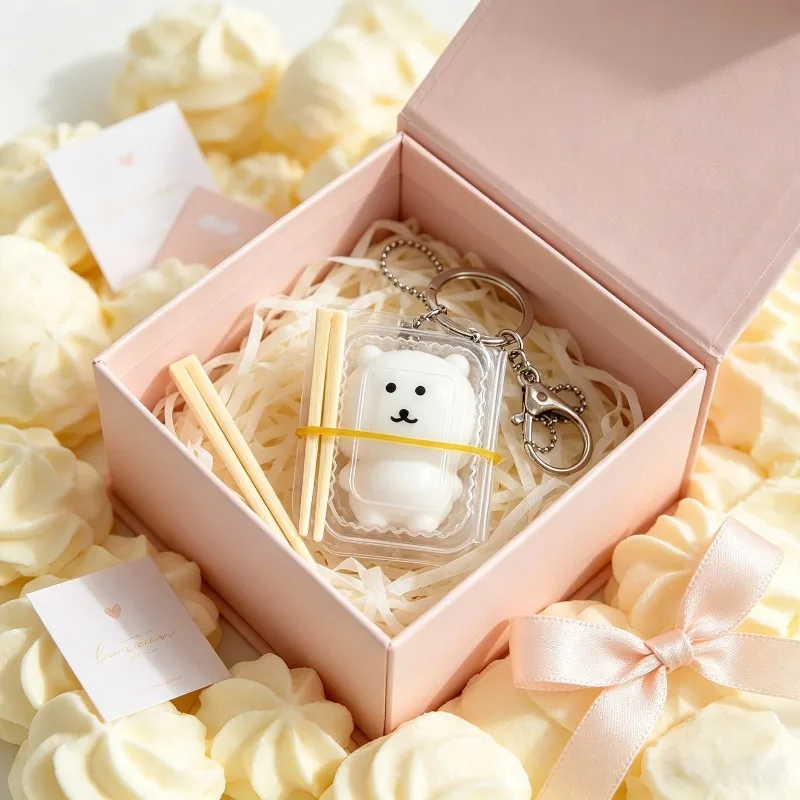 Squishy Toy Cute Tiny Bear Stress Ball Keychain Anti-stress Fidget Toy Self Deprecating Bear Pendant Squeeze Toy - view 6