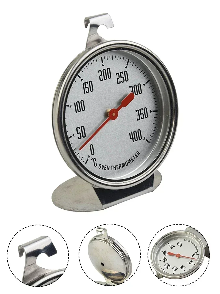 Stainless Steel Oven Thermometer  Kitchen Food Temperature Meter Gauge Measuring Range  0 To 400 ° C