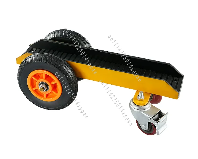 Heavy-Duty Marble Material Handling Cart with Four Universal Wheels Solid Rubber Load Channel Steel Trolley Bearing  for Home