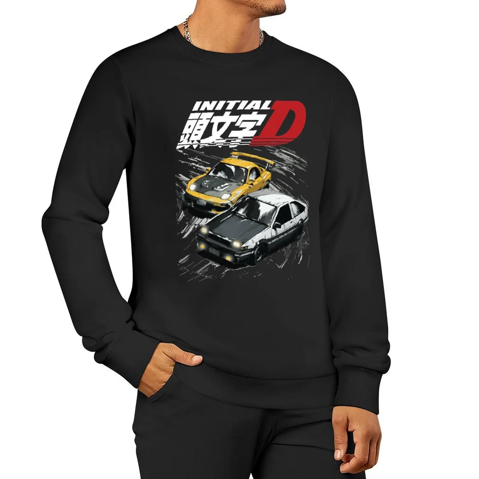 

Mountain Drift Racing Initial D Tandems AE86 vs FD rx-7 Sweatshirt men's sweat-shirt set new sweatshirts