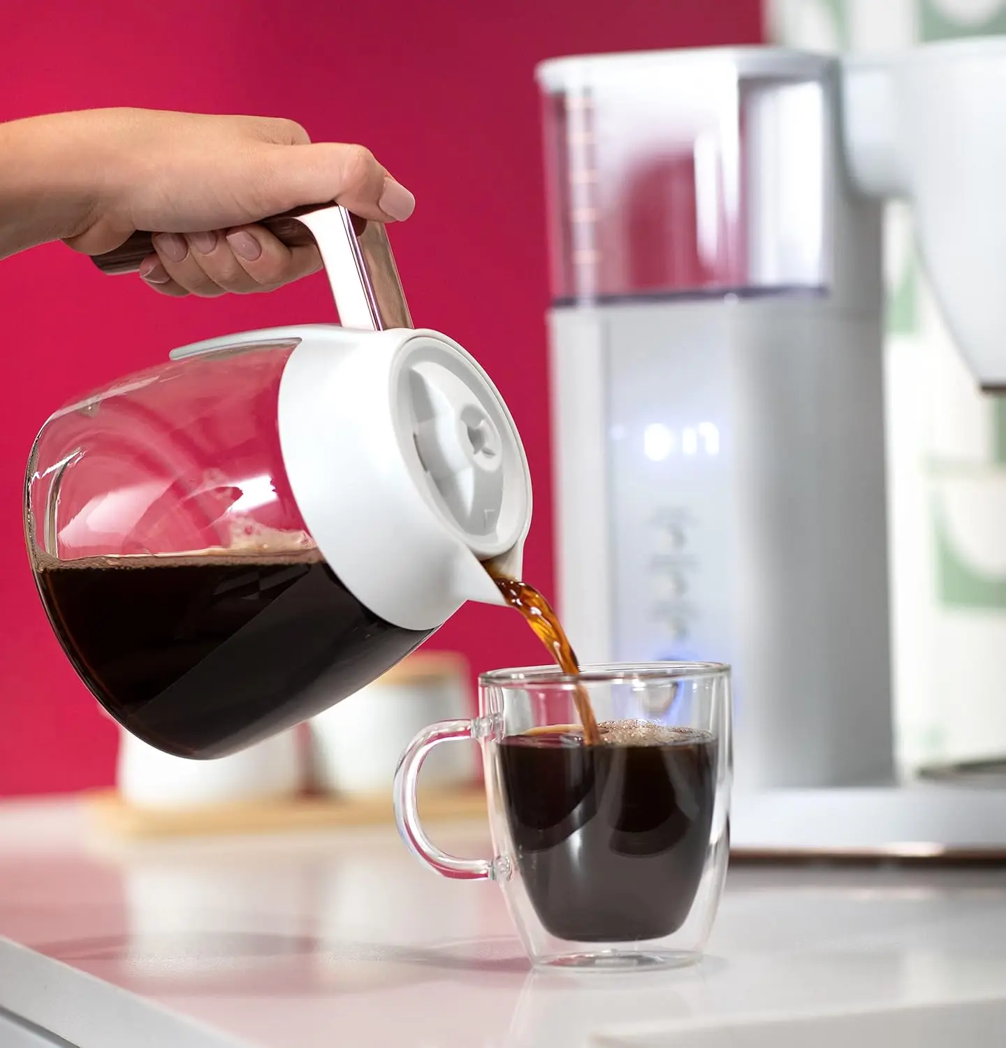 Speciale Infuus Koffiezetapparaat | 10-Cup Glazen Karaf | Wifi-Compatibele Voice-To-Brew-Technologie