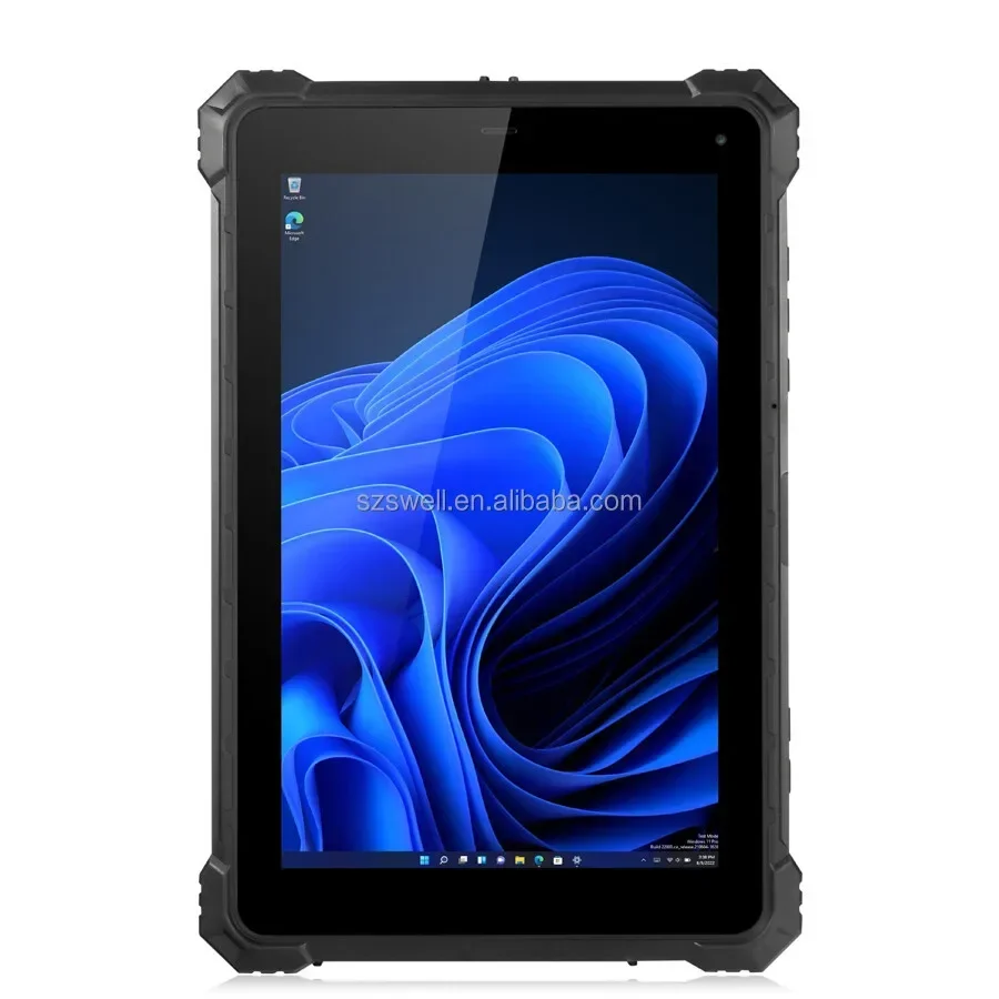 Fast I5-10210Y Quad Core 8-Thread CPU 1D 2D Barcode Scanner Rugged Tablet PC With 4-Points Strap For Logistics Warehouse