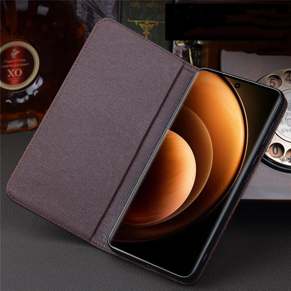 Luxo natural couro magnético flip caso para huawei pura 70 80 ultra 70 80 pro 80 fosco titular capa