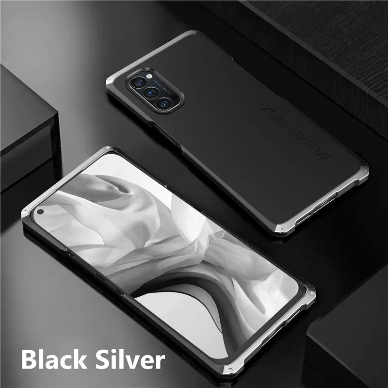 Shockproof Metal Cases For Oppo Reno 10 9 8 7 6 4 Pro Case Luxury Aluminum Hard Pc Full Cover Coque Funda Phone Case For Reno 4