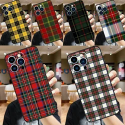 Clan Stewart Dress Tartan Plaid Pattern Case For iPhone 15 13 12 11 14 Pro Max Mini X XR XS Max SE 2020 2022 7 8 15 Plus Cover