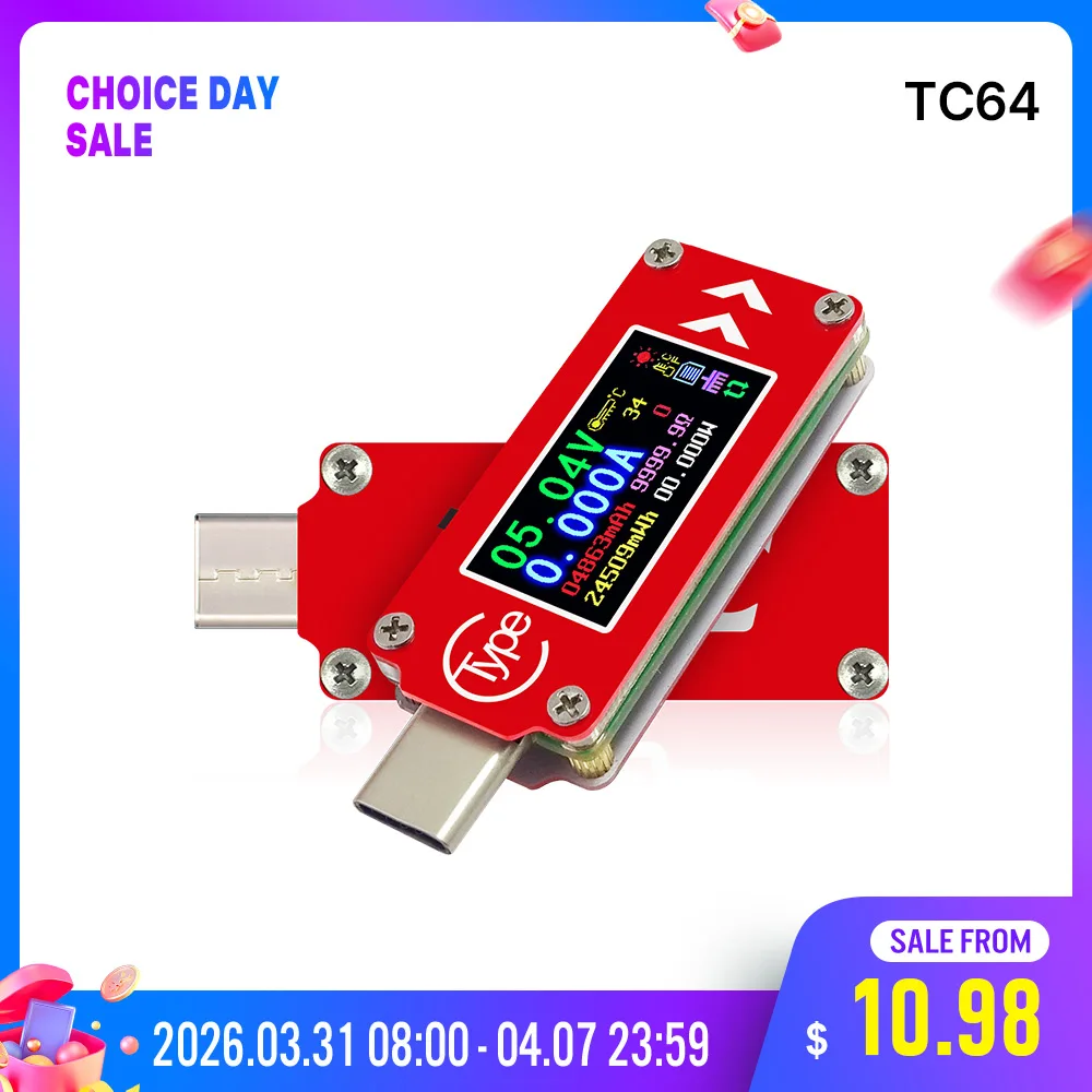 Color LCD USB Volt/Amp Meter