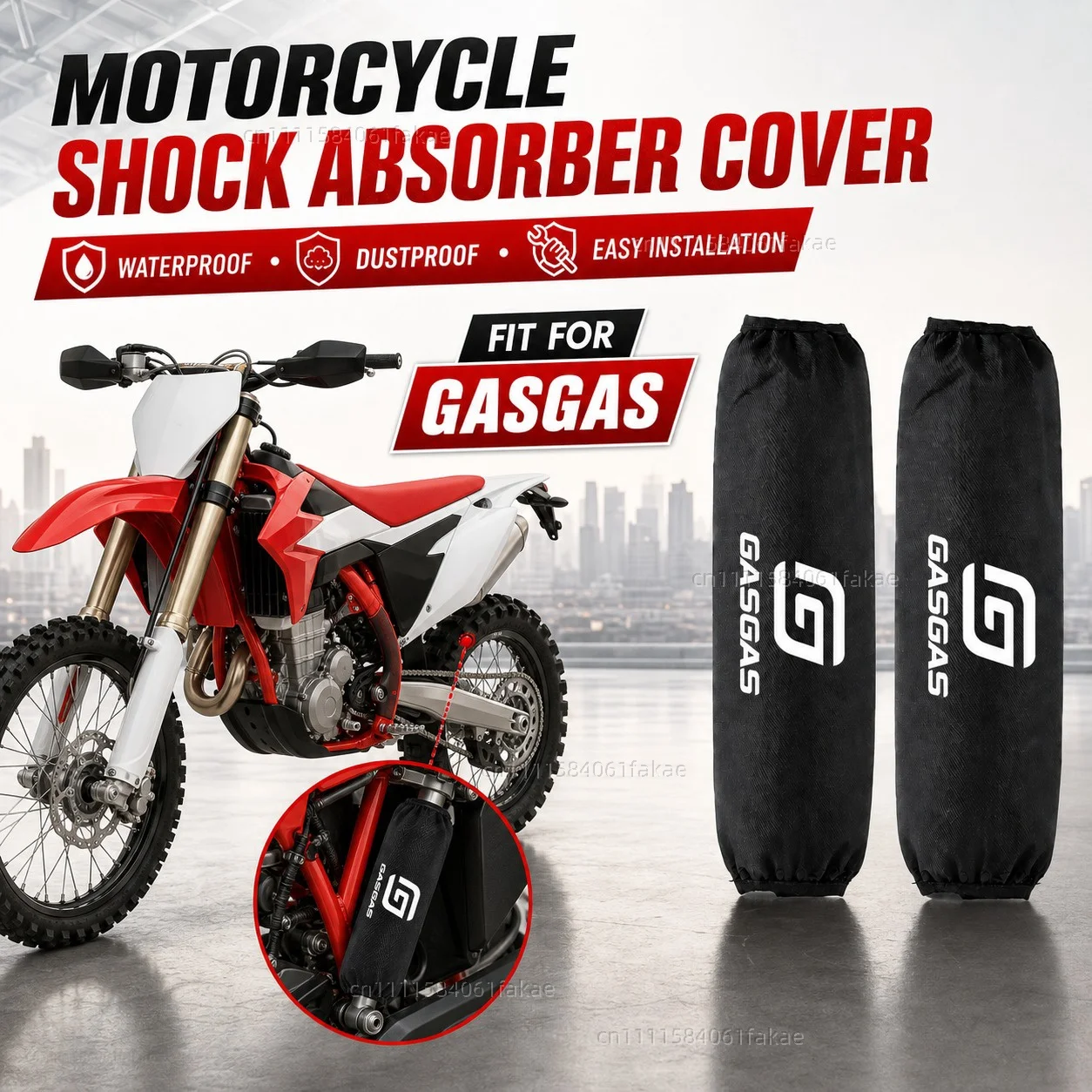 

For GASGAS MC450F EC300 GP SM 700 900 EC Motorcycle Rear Shock Absorber Protector Cover 270mm 350mm Suspension Protection Guard