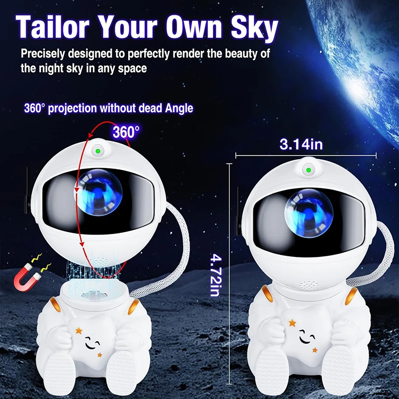 Astronaut Galaxy Projector Night Light 6