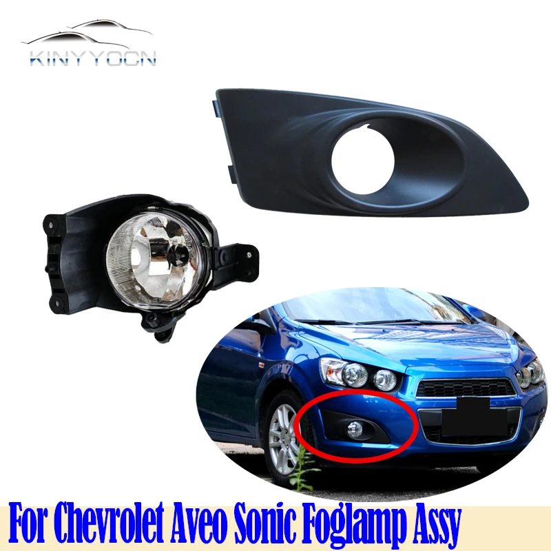 For Chevrolet Aveo Sonic  2010 11 12 13 14 15 Front Bumper Fog Light Foglight Fog Lamp Foglamp DRL Day Running Lamp Headlamp