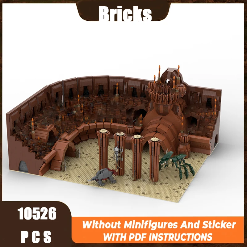 

Exquisite new product MOC building block planet scene model, Noxis Arena technology modular children's toy gift DIY assembly set