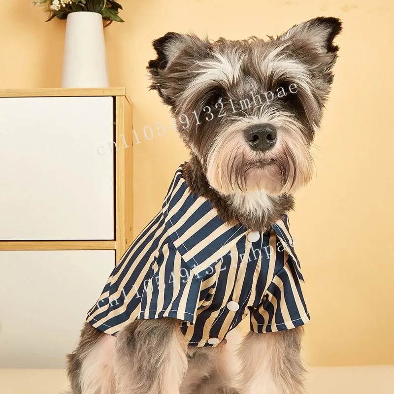 

Pet clothes Striped shirt British temperament Cat clothes Cross-border supply Dog clothes