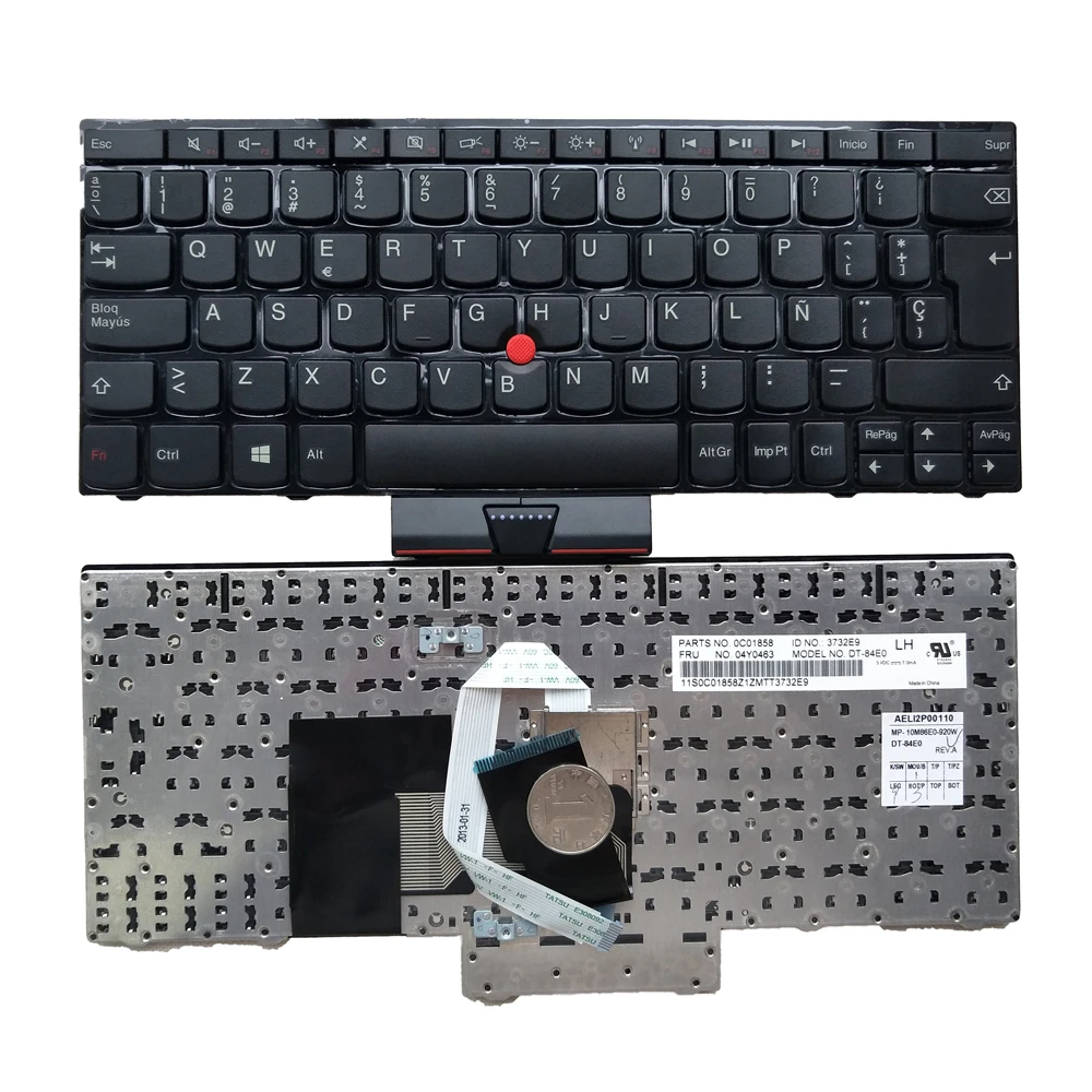 Imagem -06 - Inglês Espanhol Teclado Trackpoint para Lenovo Thinkpad Edge E220s E225 E220 S220 E120 E125 0a62147 04w0944 04y0463 As83ush us