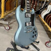 High Quality GIB Metal Sky Blue SG Electric Guitar 22 Tone Position Roosewood Fingerboard Mahogany Body Free Shipping