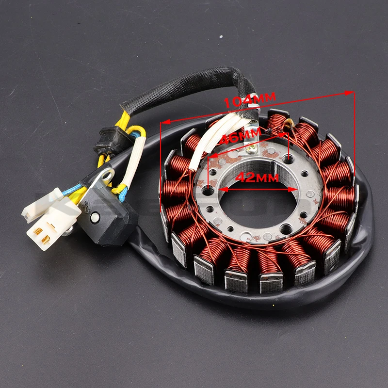 93mm 104mm Magneto Stator with pickup for Scooter Majesty YP250 Linhai VOG 250 257 260 300 LH170MM AEOLUS BMS 260 Diamo 257