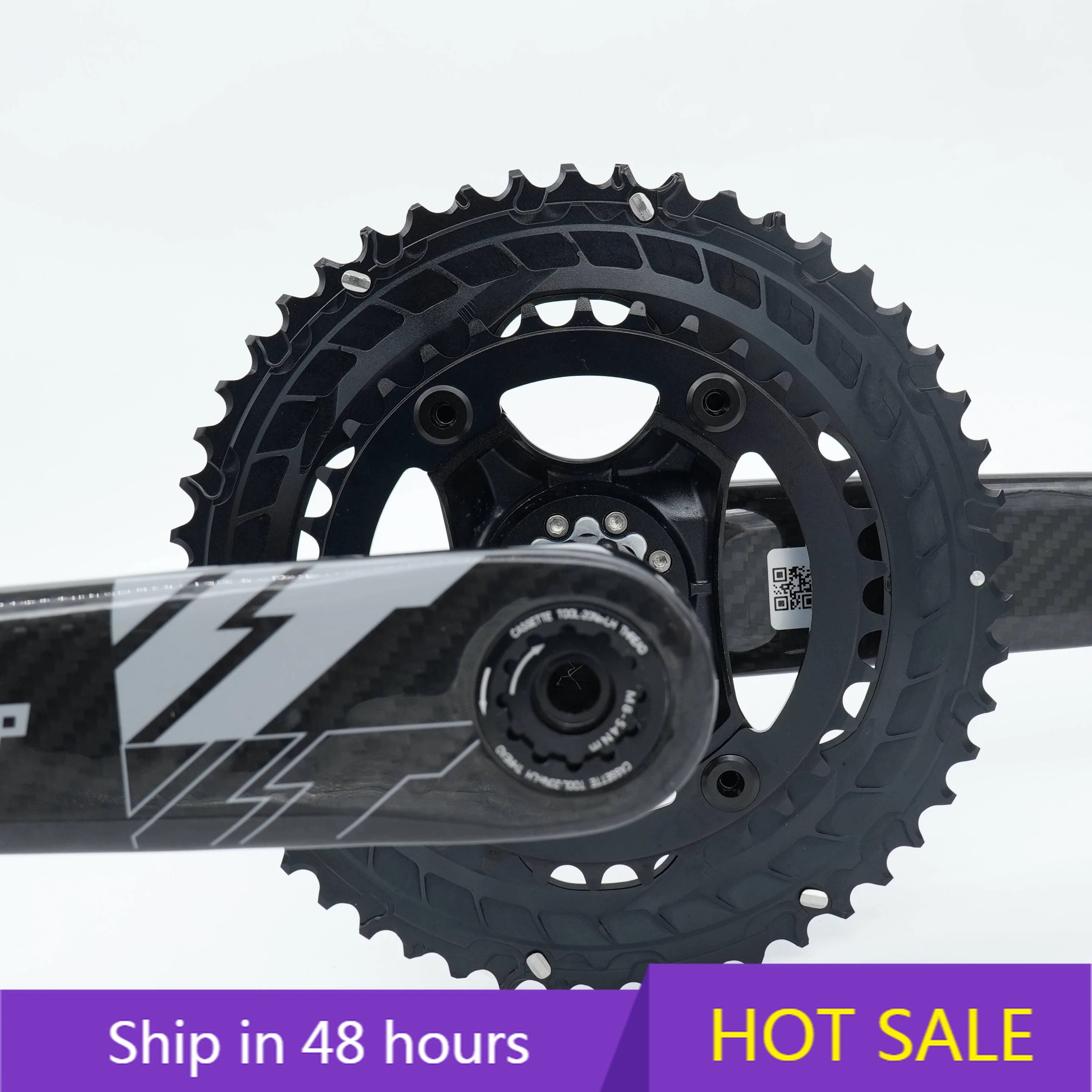 

Производство POWER LEAP, оптовая продажа, 12-скоростной легкий набор шатунов из углеродного волокна с цепным кольцом для шоссейного велосипеда MTB