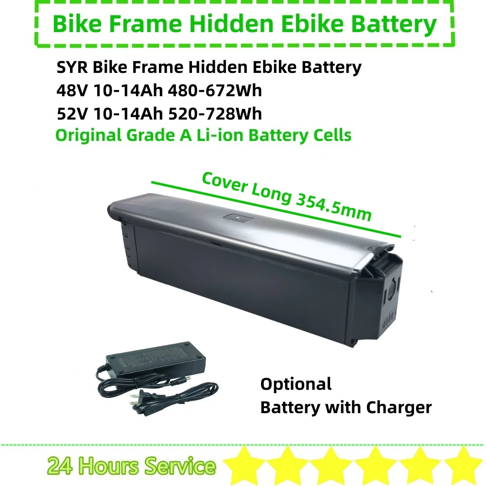 

48V Fat Tire Folding Ebike Battery 48v 14Ah SYR for Igo Discover Aventon Level Commuter E-Bike Battery 500w 750w 1000w