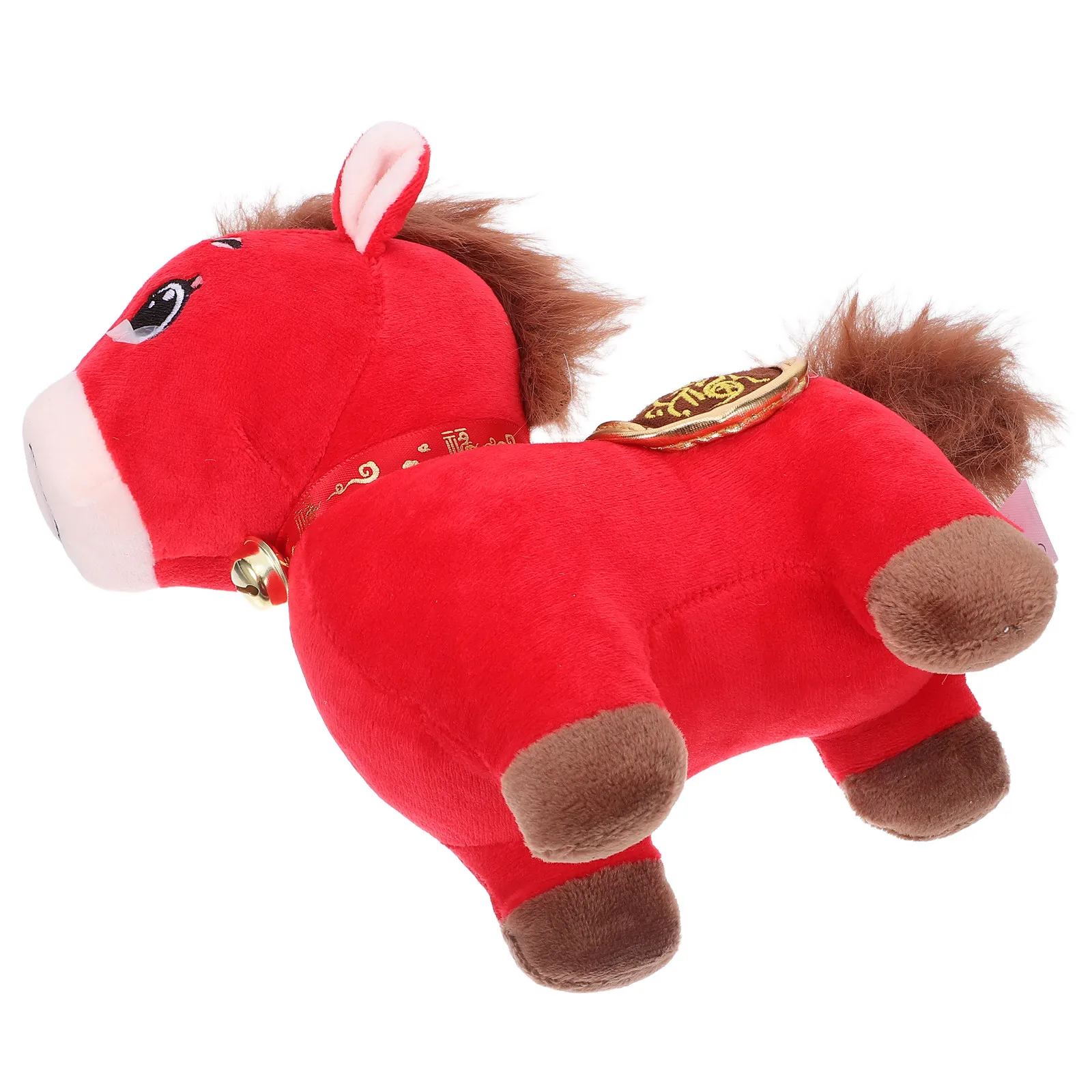 

Плюшевая игрушка-талисман Года Лошади 2026 (20 см) для украшения дома и Праздника Весны