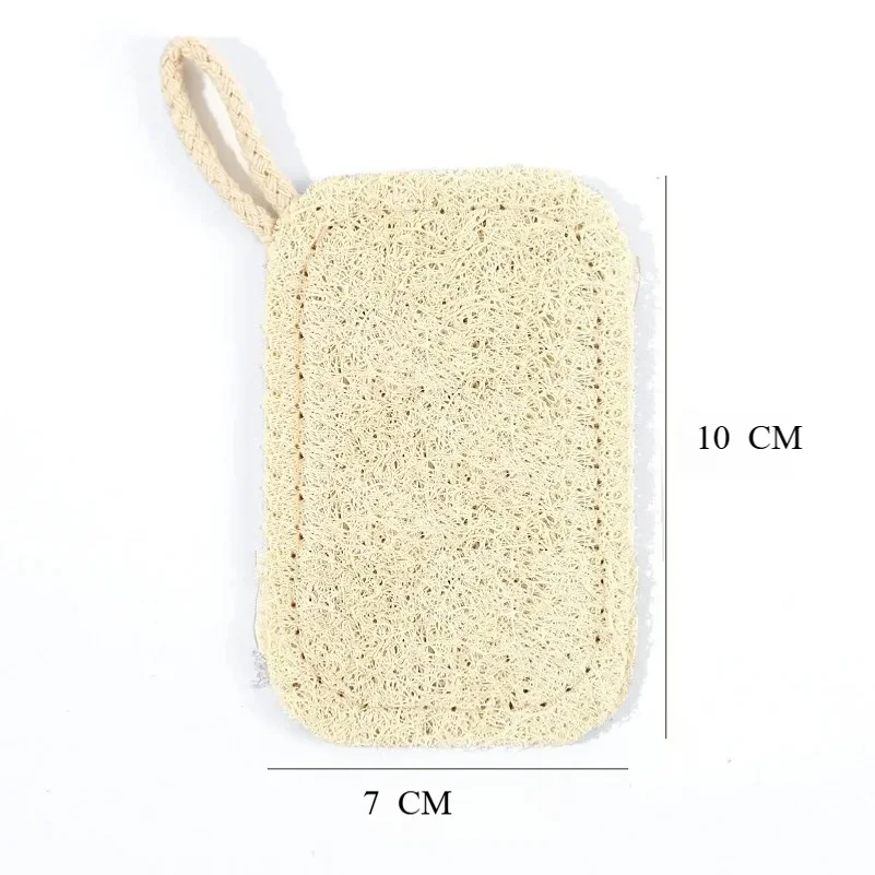 Natural Loofah Sponge Dish Scrubber Vegetable Fiber Reusable Eco Friendly Oil Stain Remover With Hanging Rope Kitchen Cleaning