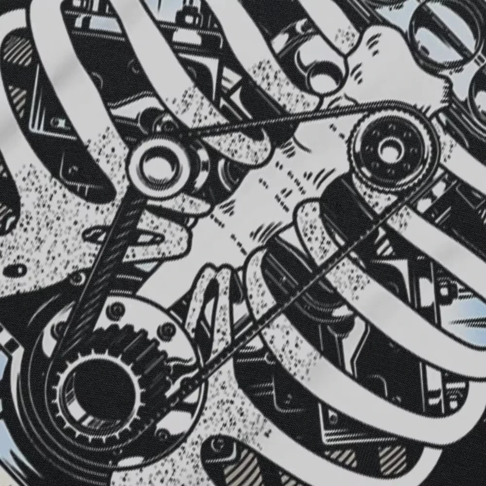 مضحك ميكانيكي مهندس السيارات الهيكل العظمي تي شيرت الجرافيك القطن الشارع الشهير قصيرة الأكمام هدايا عيد الميلاد الصيف نمط تي شيرت الرجال