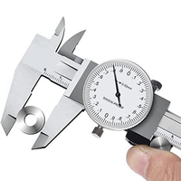 ABBP-2X 0-150Mm Metric Gauge Measuring Tool Dial Vernier Caliper Shock-Proof Vernier Caliper 0.02Mm (TGBK150-0-150MM)