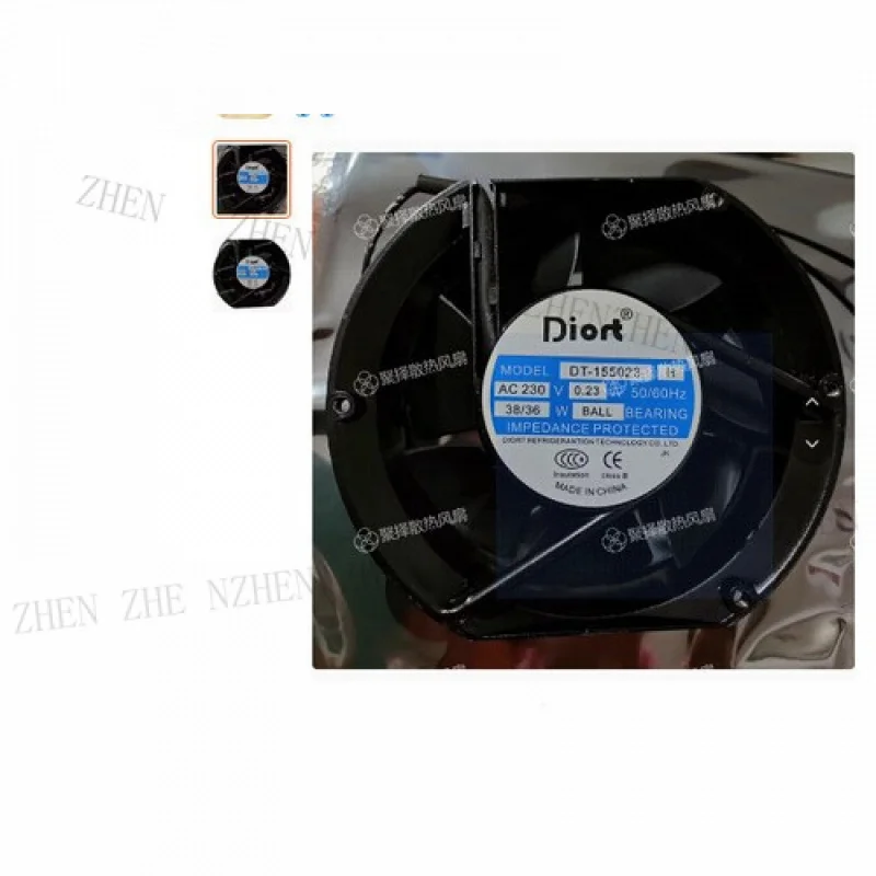 y-1-pieza-para-ventilador-diort-dt-155023-h-ac230v-023a-172-150-51mm-ventilador-con-marco-de-aluminio-de-2-cables
