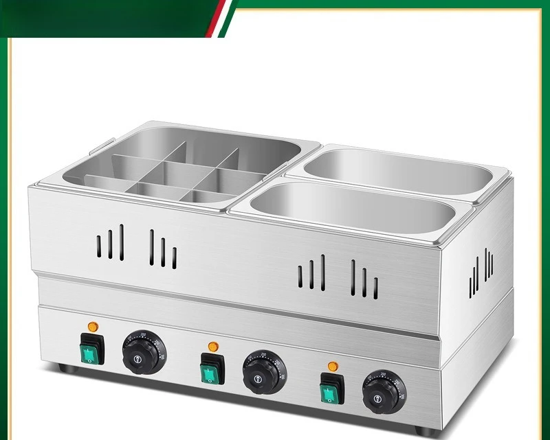 Oden Cooking Machine Commercial Double-cylinder Three-cylinder Mala Ironing Machine Special Machine Oden Cooking Pot String