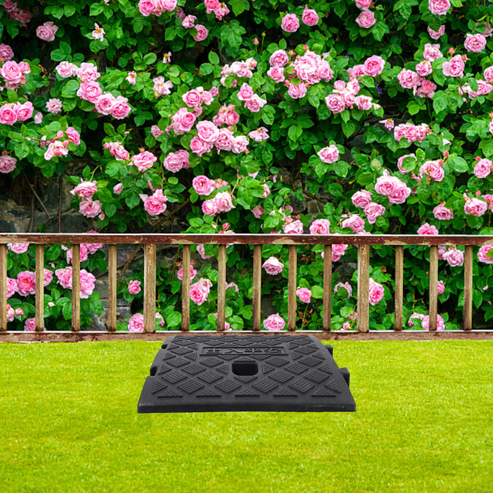 

2 Pcs Durable Plastic Ramp Plastic Ramp Mat for Outdoor Car Loading Driveway Wheelchair Cushion