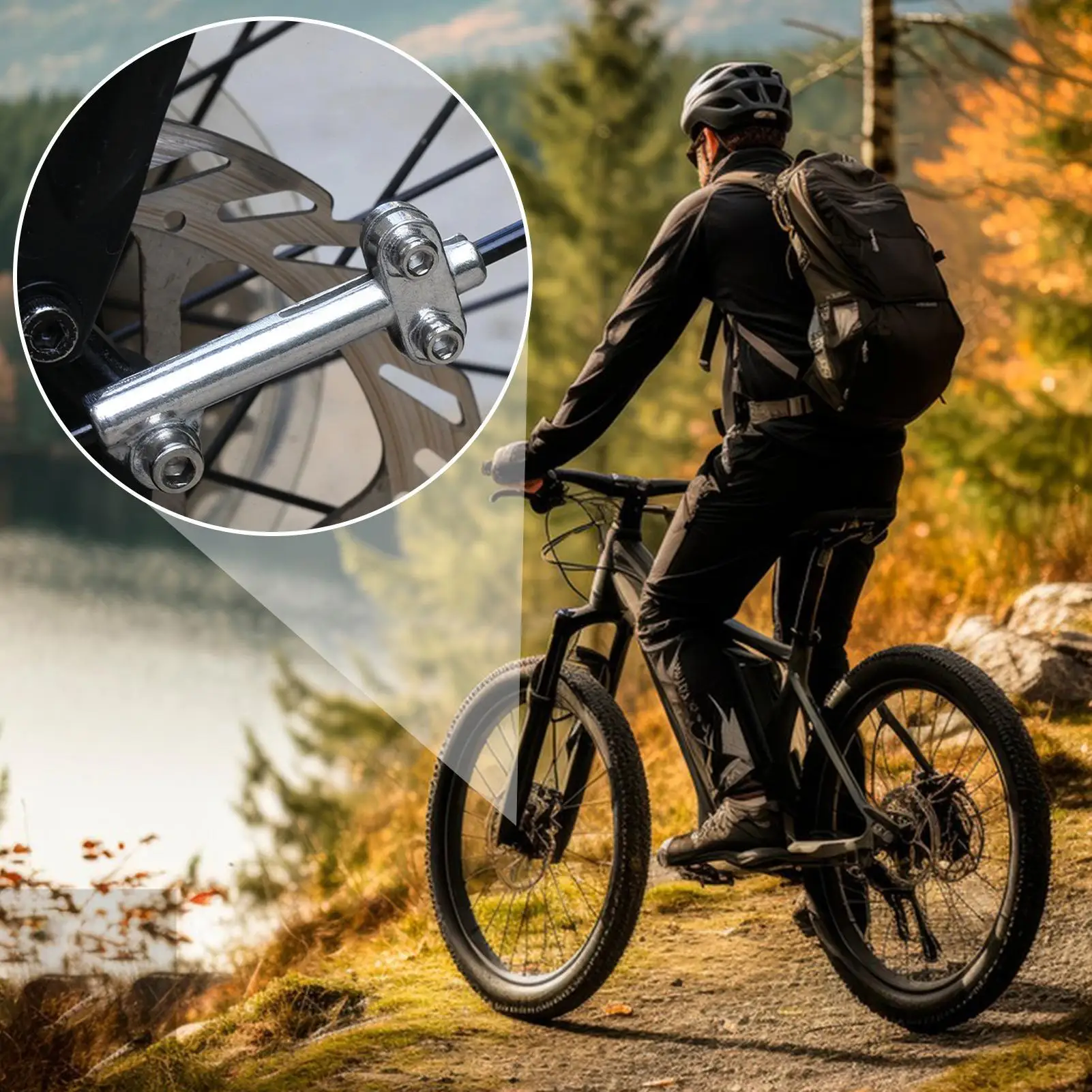 4 Stück Fahrrad-Schutzblechhalterungen, verstellbare Schutzblechhalterungen aus Aluminiumlegierung, leichte, rostfreie Montagestützstangen für den Rennradgebrauch – Detail 3