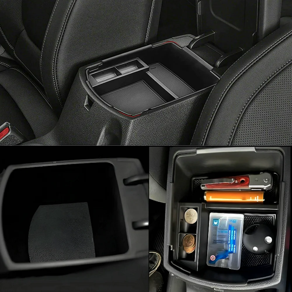 Auto Interior Storage Box For Kia Seltos 2020 2021 2023 2024 Car Middle Armrest Storage Box Organizer Tray Car Accessories