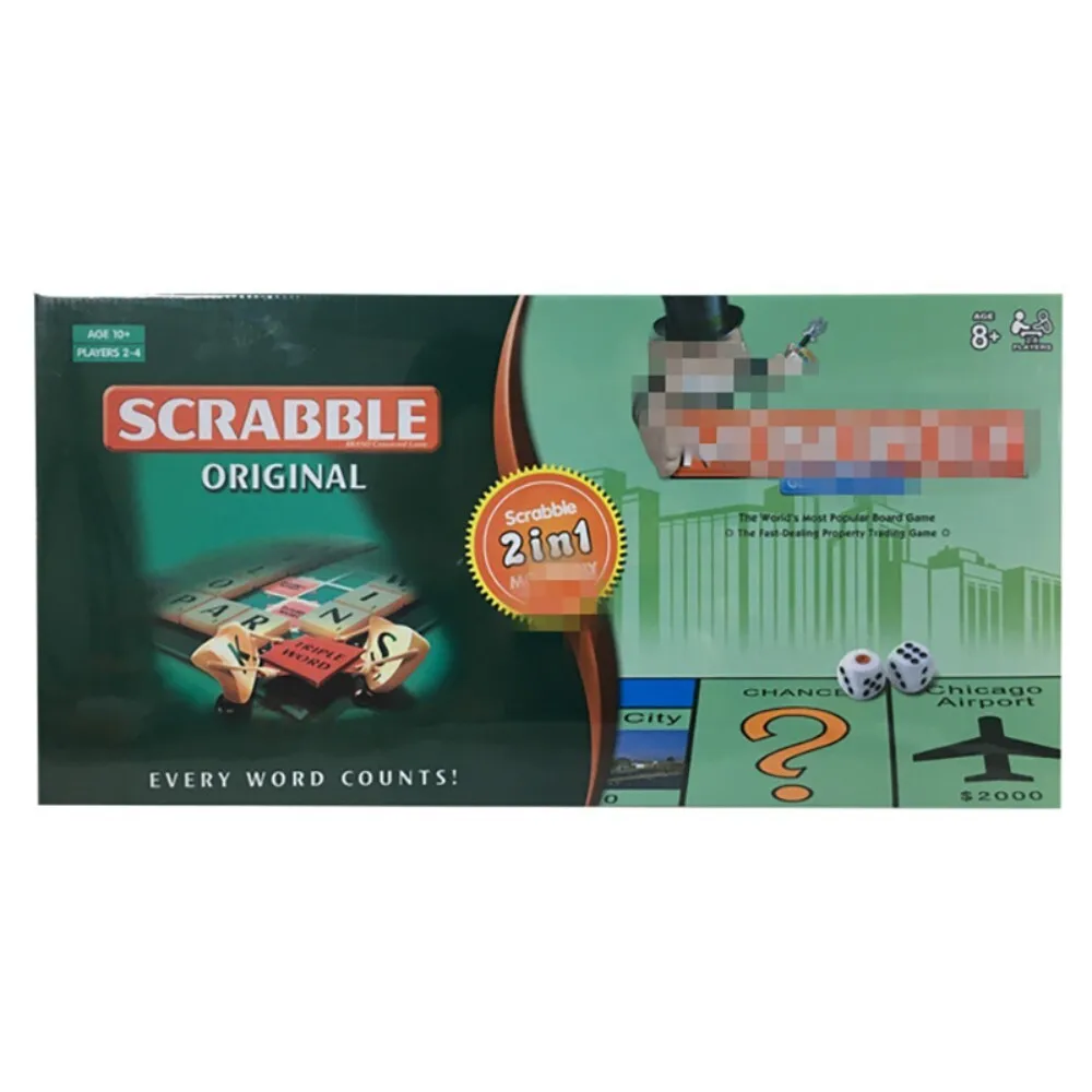 Children Gift Board Cartoon Pattern English Playing Cards Game Chess Desktop Educational Toy for Kids Learning Fun Activity