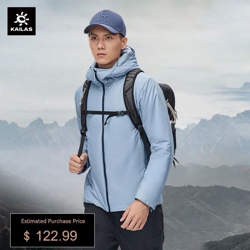 

KAILAS Hiking Jacket For Men Winter Warm Hoodied Waterproof Sports Outdoor Casual Cotton Coats Windbreaker Jackets KG2240112