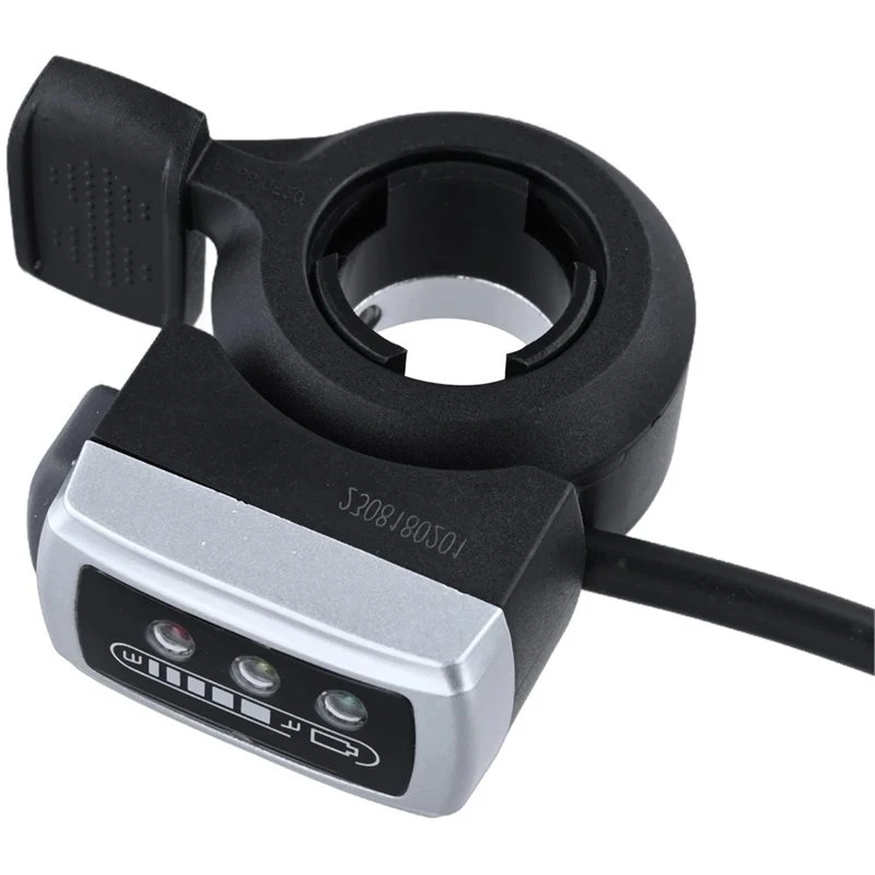 A60E-Install Battery Level Display Product Name DX Thumb Throttle Suitable For Electric Bicycles Yellow And Brown E Bike