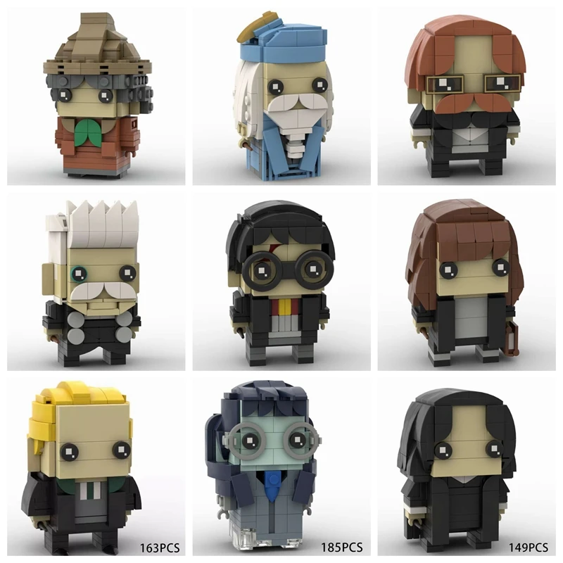 GSBAN Magic School Movie Wizard Harries, Figuras de Personajes de Películas, Bloques de Construcción MOC, Juguetes para Regalos, Ladrillos para Armar
