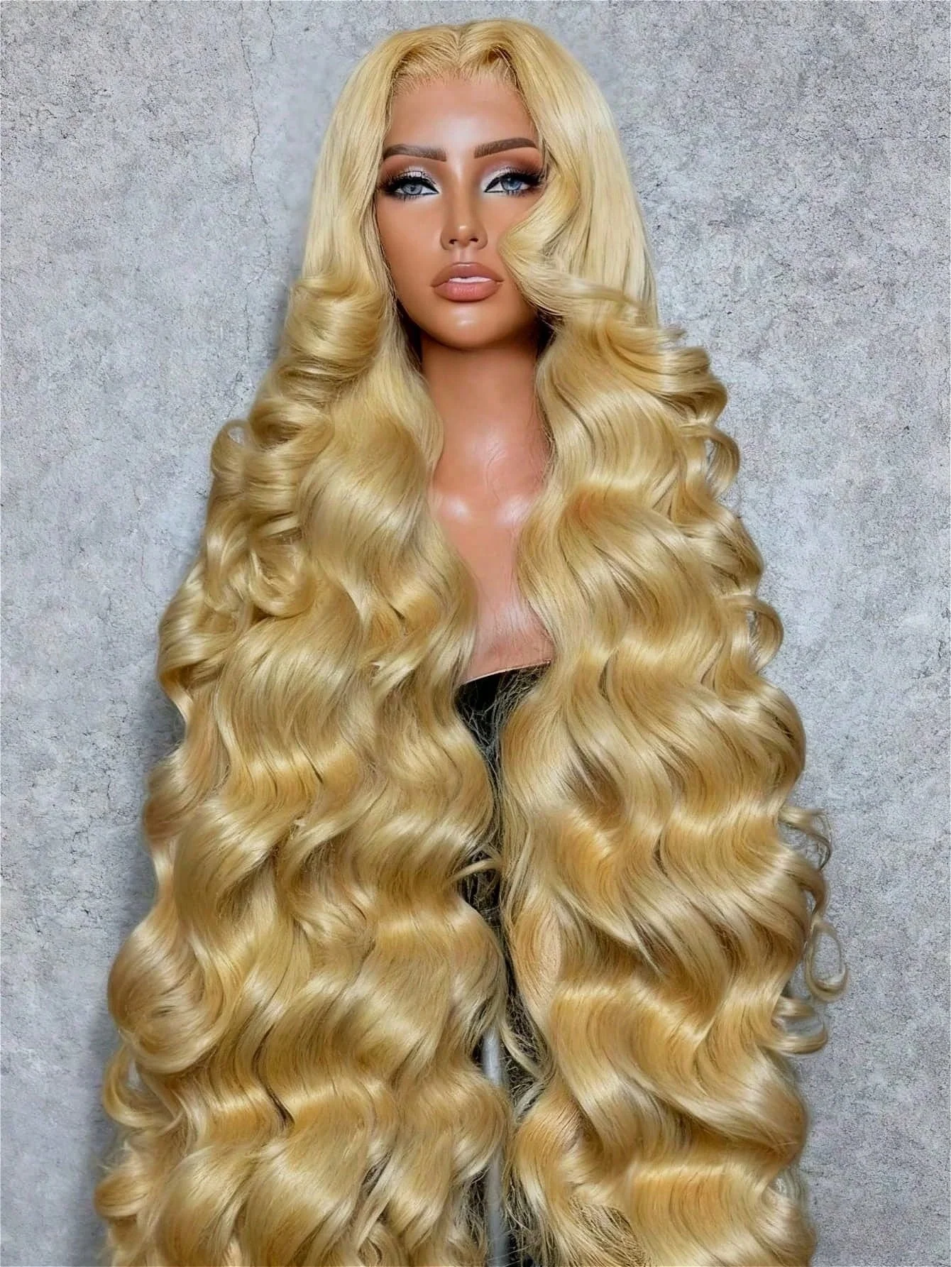 

613 Blond Hd Lace Frontal Wig Body Wave 13x6 Human Hair Wigs 30 40 Inch Colored Brazilian Hair Pre plucked For Women 250 Density