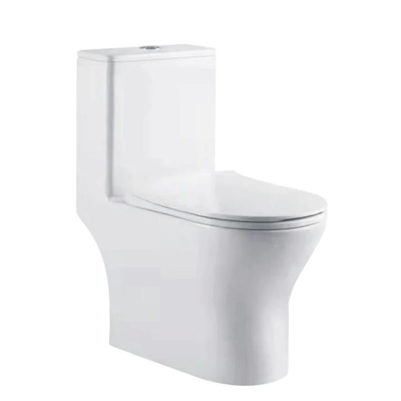 

Supplier Wholesale Piss WC Toilet Washdown Flush Bathroom One Piece WC Closet Rectangle Toilet Bowl