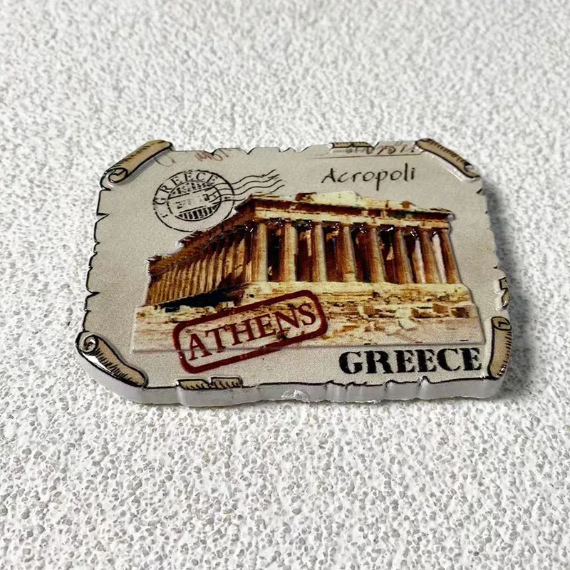 Greece Athens Architecture stamps three-dimensional decorative travel souvenir crafts 3d magnetic refrigerator magnets