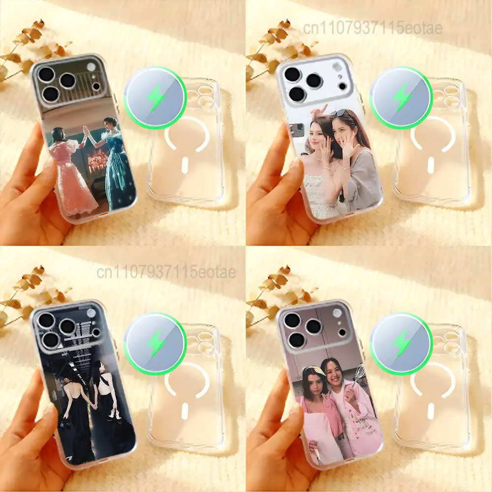 

Pink Theory Freen Becky For iPhone 11,12,13,14,15,17,16,Pro,Plus,E,Max,Air,Mini Clear Magnetic Frosted Cover