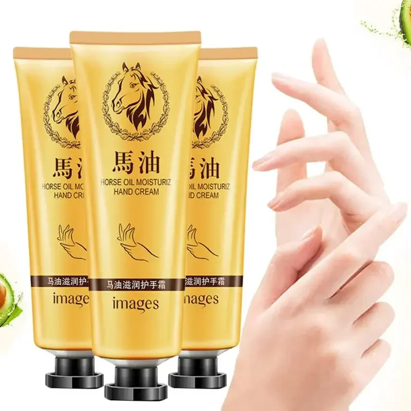 Horse Hand Cream Whitening Moisturizing Hydrating Hand Cream for Winter Hand Care Nourishing Winter Anti-crack Skin Care