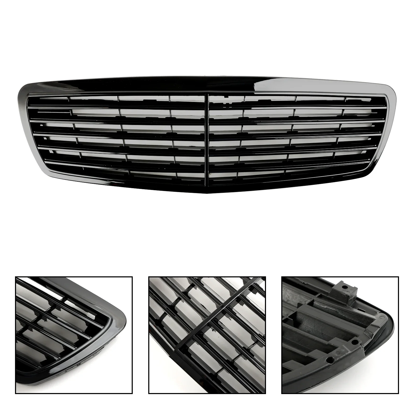 Front Grill Grille Fit For Mercedes-Benz E-Class W211 E320 E350 E55 AMG 2002-2006