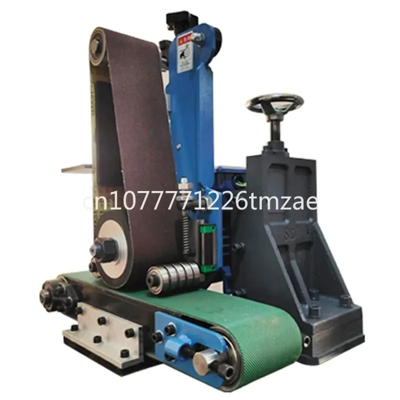 Small Desktop Metal Abrasive Belt Grinding Derusting Stainless Steel Plate Automatic Surface Polishing Machine