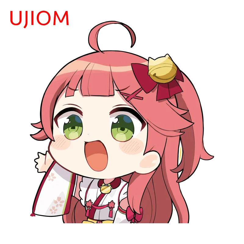 UJIOM Hololive Sakura Miko Cry Girl Wall Sticker Premium Design Ingenious Chic Scratch Proof Decal Adhesive Car Decoration