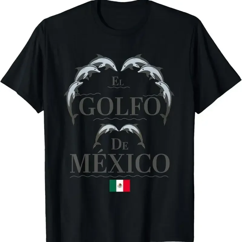 Camiseta El Golfo De Mexico com Bandeira do México