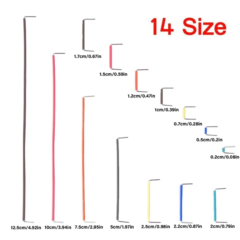 Y1UB 140pcs Breadboard Jumper Wire Collection with Lengths 2mm To 125mm Breadboard Cables Suitable for Electrical Connection