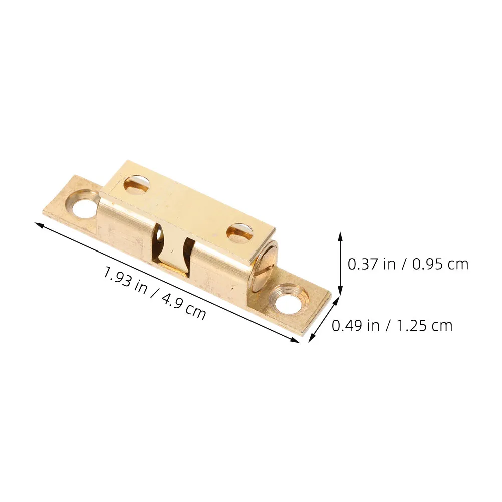 10Pcs Magnetic Cabinet Latch Brass Door Catch Easy Install Secure Hold for Cupboard Closet Storage Furniture Hardware
