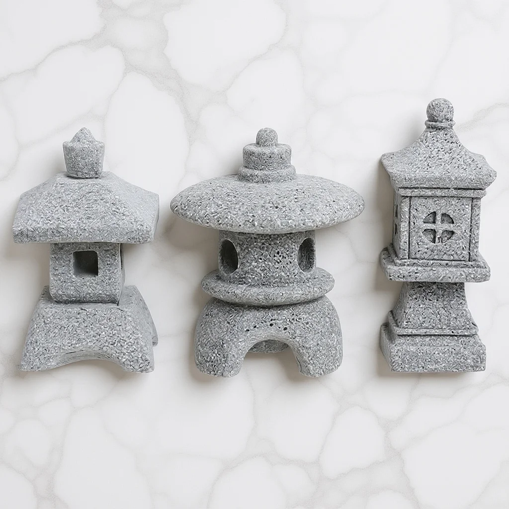 

3pcs Mini Stone Pagoda Statue Compact Design For Zen Garden Micro Landscape Decor Yard Fairy Garden Ornament Fish Tank