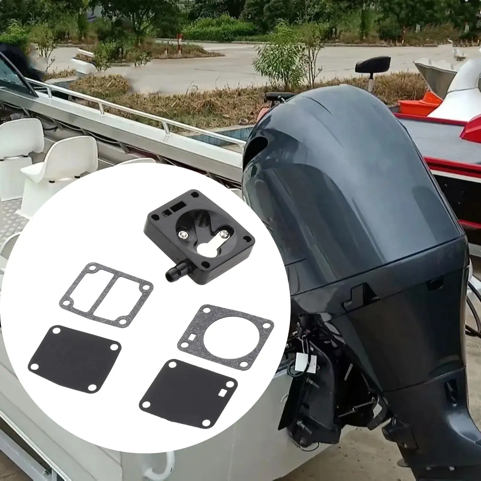 

5x Pump Repair Engine Parts Replacement Replaces Marine Motor Practical Outboard Motor Parts Carburetor Gasket