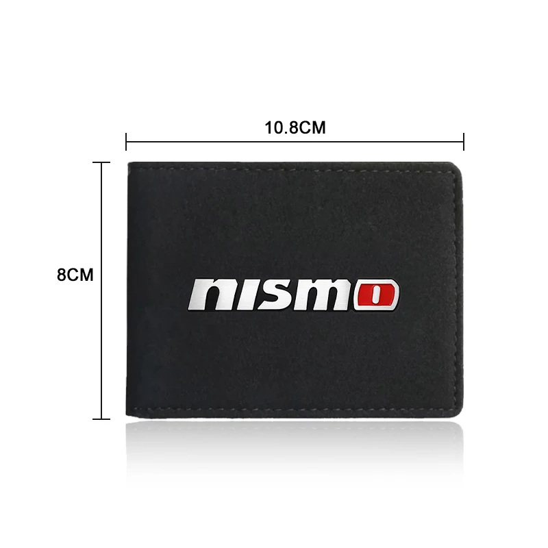 Suede Driver License Holder Ultra Thin Case ID Card Credit Card Holder For Nissan Nismo Note Armada Pulsar Pathfinder X-Trail