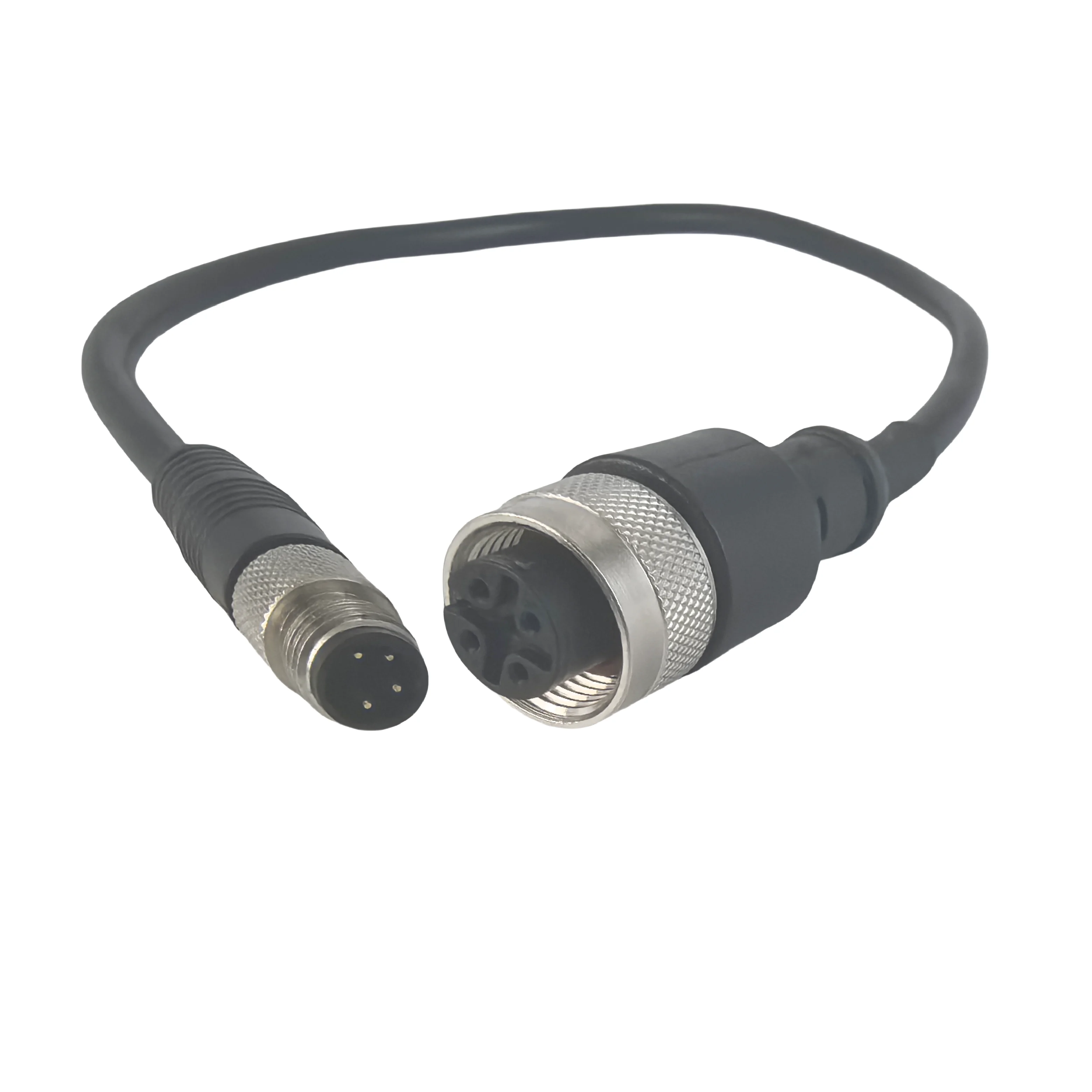 

5 шт. M12 + M8 разъем датчика бубл размер M8 штекер 4-контактный + M12 гнездо 4-контактный 30 см ПВХ кабель прямой